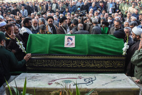 مراسم تشییع پیکر «آیت الله سید محمد شاهچراغی» در سمنان