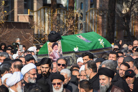 مراسم تشییع پیکر «آیت الله سید محمد شاهچراغی» در سمنان