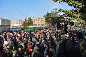 مراسم تشییع پیکر «آیت الله سید محمد شاهچراغی» در سمنان