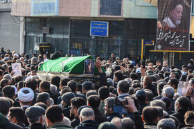 مراسم تشییع پیکر «آیت الله سید محد شاهچراغی» در سمنان