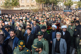 مراسم تشییع پیکر «آیت الله سید محمد شاهچراغی» در سمنان