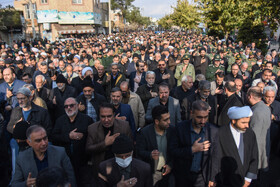 مراسم تشییع پیکر «آیت الله سید محمد شاهچراغی» در سمنان