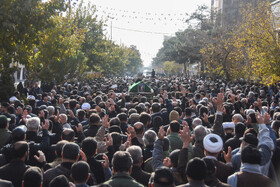 مراسم تشییع پیکر «آیت الله سید محمد شاهچراغی» در سمنان