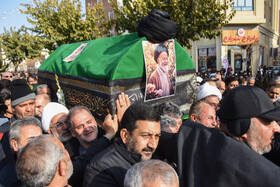 مراسم تشییع پیکر «آیت الله سید محمد شاهچراغی» در سمنان