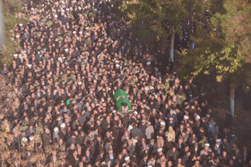 مراسم تشییع پیکر «آیت الله سید محمد شاهچراغی» در سمنان