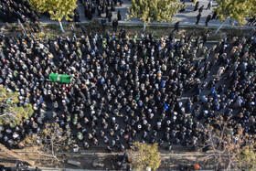 مراسم تشییع پیکر «آیت الله سید محمد شاهچراغی» در سمنان