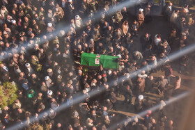 مراسم تشییع پیکر «آیت الله سید محمد شاهچراغی» در سمنان