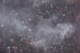 مراسم تشییع پیکر «آیت الله سید محمد شاهچراغی» در سمنان