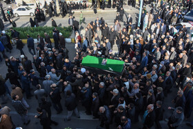 مراسم تشییع پیکر «آیت الله سید محمد شاهچراغی» در سمنان