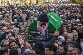 مراسم تشییع پیکر «آیت الله سید محمد شاهچراغی» در سمنان