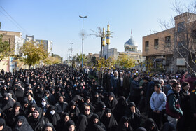 مراسم تشییع پیکر «آیت الله سید محمد شاهچراغی» در سمنان