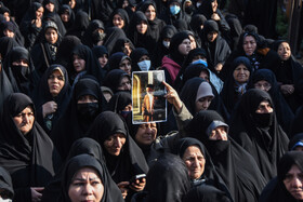 مراسم تشییع پیکر «آیت الله سید محمد شاهچراغی» در سمنان