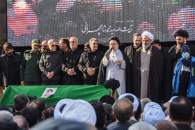 مراسم تشییع پیکر «آیت الله سید محمد شاهچراغی» در سمنان
