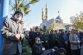 مراسم تشییع پیکر «آیت الله سید محمد شاهچراغی» در سمنان