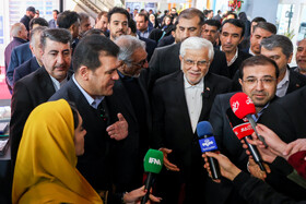 بازدید محمدرضا عارف، معاون اول رییس جمهور از نمایشگاه ایران ساخت