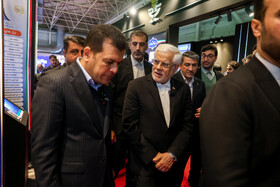 بازدید محمدرضا عارف، معاون اول رییس جمهور از نمایشگاه ایران ساخت