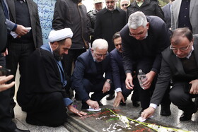 سفر یکروزه اسکندر مومنی، وزیر کشور به استان گلستان - غبار روبی مزار شهدا امام زاده عبدالله گرگان