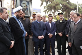 سفر یکروزه اسکندر مومنی، وزیر کشور به استان گلستان - غبار روبی مزار شهدا امام زاده عبدالله گرگان