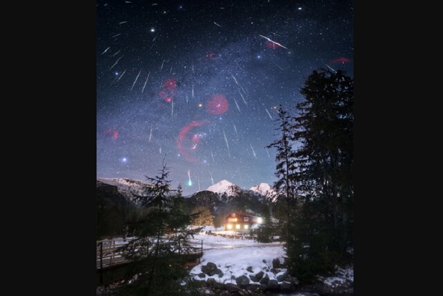 عکس روز ناسا از بارش شهابی جوزایی