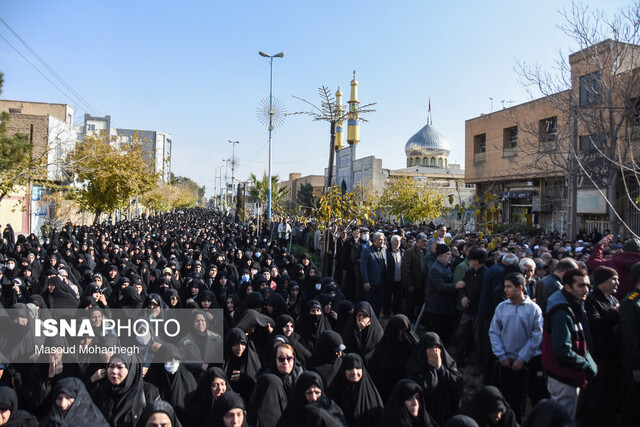 پیکر آیتالله شاهچراغی در سمنان تشییع شد