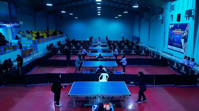 پایان رقابت‌های تنیس روی میز بانوان وزارت نیرو در کرمان