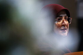 نشست خبری فاطمه مهاجرانی، سخنگوی دولت در سالن شرکت پالایش نفت امام خمینی (ره) شازند - اراک