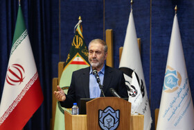 سرتیپ پاسدار حسین ذوالفقاری، نماینده رئیس جمهور و دبیرکل ستاد مبارزه با مواد مخدر کشور در افتتاحیه نهضت فراگیر پیشگیری از اعتیاد - مشهد