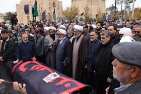 تشییع پیکر آیت‌الله سید محمد شاهچراغی(ره) در دامغان