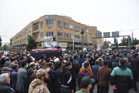 مراسم تشییع و تدفین پیکر آیت الله سید محمد شاهچراغی در دامغان