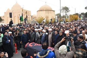 مراسم تشییع و تدفین پیکر آیت الله سید محمد شاهچراغی در دامغان