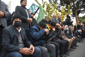 مراسم تشییع و تدفین پیکر آیت الله سید محمد شاهچراغی در دامغان