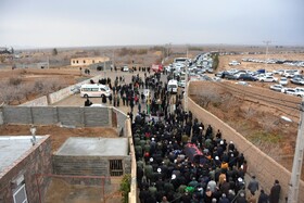 مراسم تشییع و تدفین پیکر آیت الله سید محمد شاهچراغی در دامغان