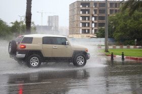 بارش‌های شدید و رگباری باران پاییزی در کیش