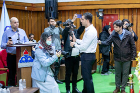 نشست خبری سخنگوی دولت در سالن شرکت پالایش نفت امام خمینی (ره) شازند - استان مرکزی