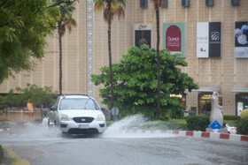 بارش‌های شدید و رگباری باران پاییزی در کیش