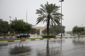 بارش‌های شدید و رگباری باران پاییزی در کیش
