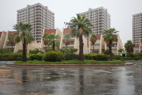 بارش‌های شدید و رگباری باران پاییزی در کیش