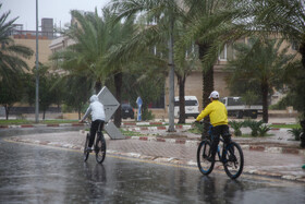 بارش‌های شدید و رگباری باران پاییزی در کیش