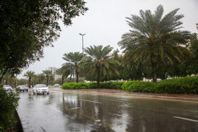 بارش‌های شدید و رگباری باران پاییزی در کیش