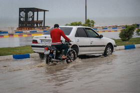 بارش باران و آبگرفتگی معابر در بندرعباس