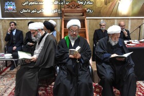 مراسم ختم آیت الله سید محمد شاهچراغی _ روستای حسن آباد دامغان