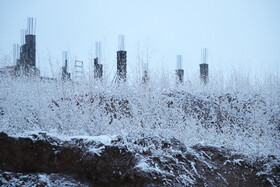 بارش برف پاییزی در شهرستان اهر