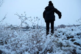 بارش برف پاییزی در شهرستان اهر