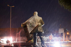 بارش برف پاییزی در شهرستان اهر