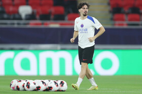 تمرین تیم فوتبال پاریس سن ژرمن پیش از فینال جام بین قاره ای