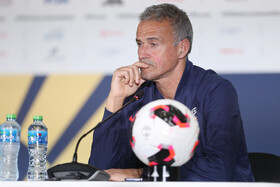 تمرین تیم فوتبال پاریس سن ژرمن پیش از فینال جام بین قاره ای