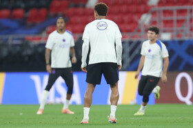 تمرین تیم فوتبال پاریس سن ژرمن پیش از فینال جام بین قاره ای