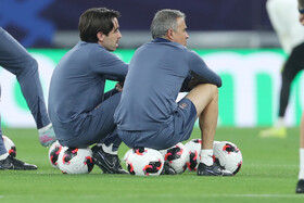 تمرین تیم فوتبال پاریس سن ژرمن پیش از فینال جام بین قاره ای