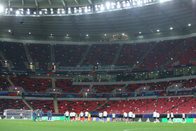 تمرین تیم فوتبال پاریس سن ژرمن پیش از فینال جام بین قاره ای