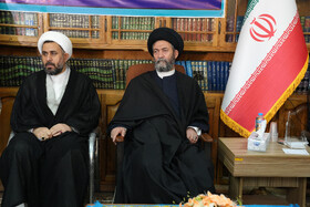 آیت‌الله سیدحسن عاملی نماینده ولی‌فقیه در استان و امام‌جمعه اردبیل و حجت‌الاسلام والمسلمین مهدی ستوده مدیرکل اوقاف و امور خیریه استان اردبیل